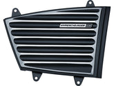 Kuryakyn Hypercharger Es Classic Air Cleaner Faceplate Black Chrome Kuryakyn Default Title