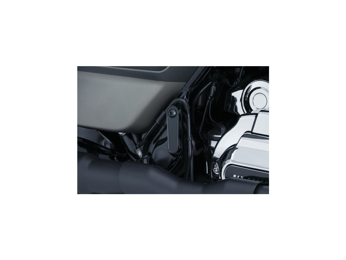 Kuryakyn Passenger Floardboard Block Off Plate Black, Gloss Kuryakyn