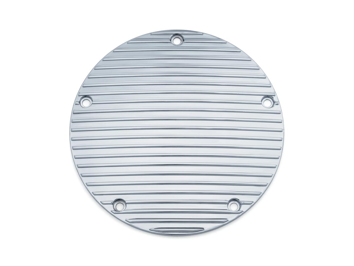 Kuryakyn Finned Derby Cover Chrome Kuryakyn Default Title