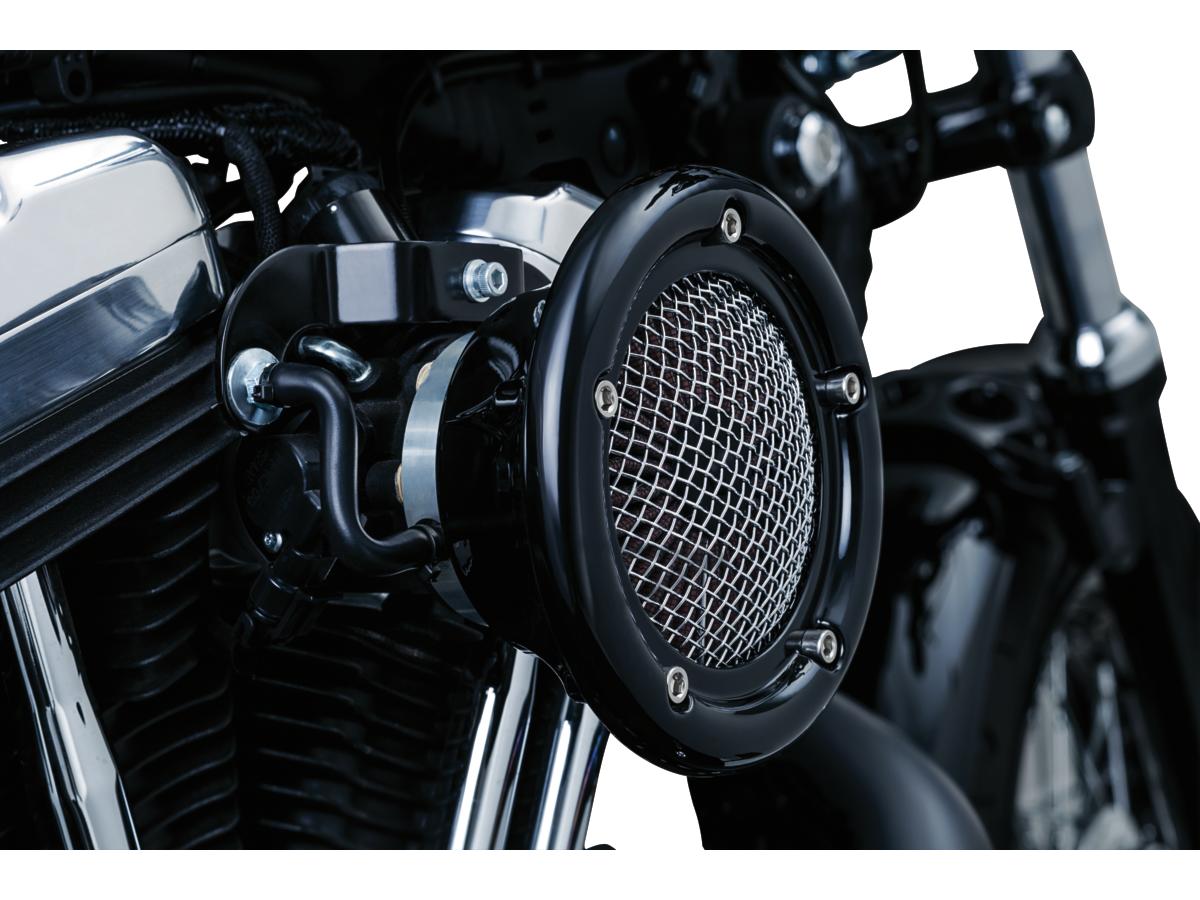 Velociraptor Air Cleaner Kit Black Gloss Holy Death Motorcycle Co.