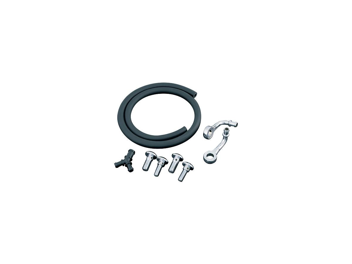 Kuryakyn Short Leg Bluegrass Breather Kit Chrome Kuryakyn Default Title