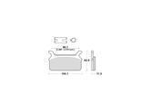 Trw Organic Replacement Brake Pads Organic Rear Trw Default Title