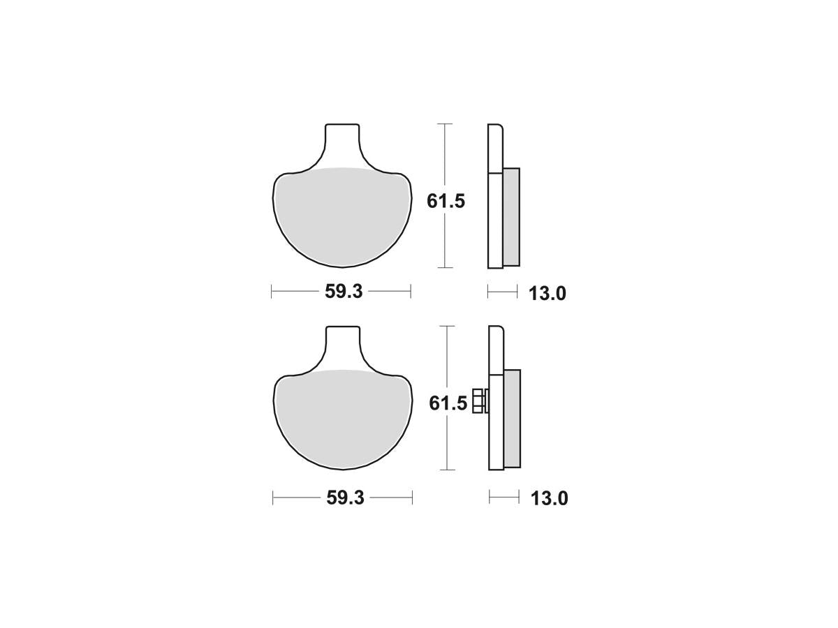 Trw Organic Replacement Brake Pads Organic Front Trw Default Title
