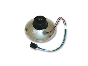Cce 5 3/4" Headlight Insert, Structure Lense With Parking Light With Parking Light Chrome Clear H4 Cce