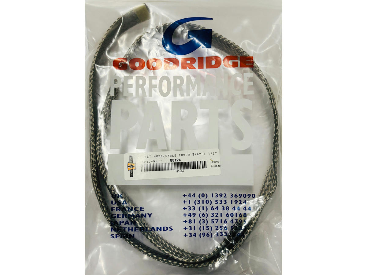 Goodridge S/S Hose/Cable Cover 3/4 1 1/2 Goodridge Default Title