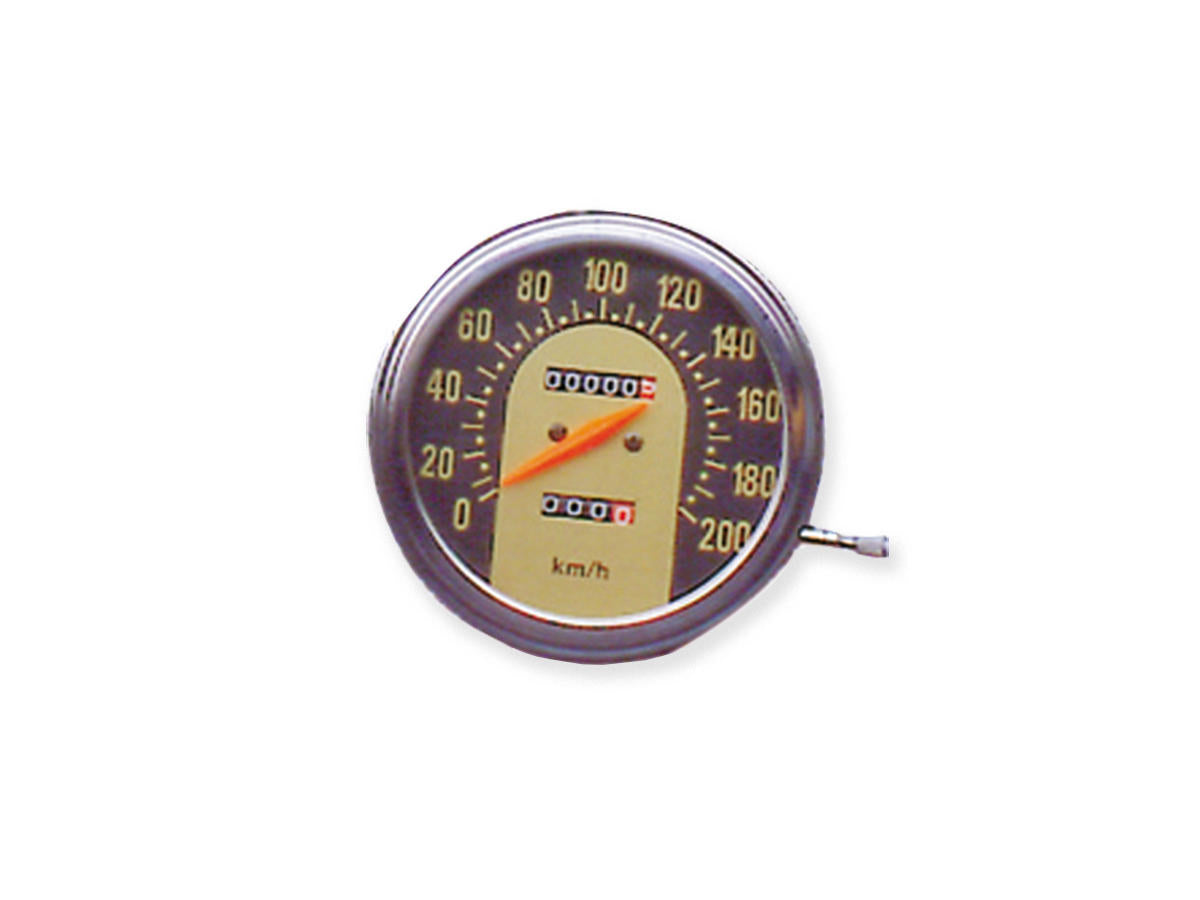 Cce Speedometer For Fat Bob Scale: 200 Km/H; Scale Color: Black/Gold; Ratio 1:1 Cce Default Title