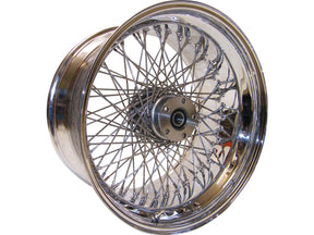 Tts 80 Spoke Wheel Assembly, 18 X3.50 Front, Single Flansh, Chrome 80 Spoke Wheel Tts