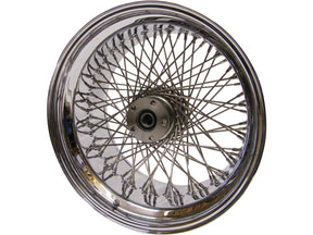 Tts 80 Spoke Wheel Assembly, 18 X3.50 Front, Single Flansh, Chrome 80 Spoke Wheel Tts Default Title