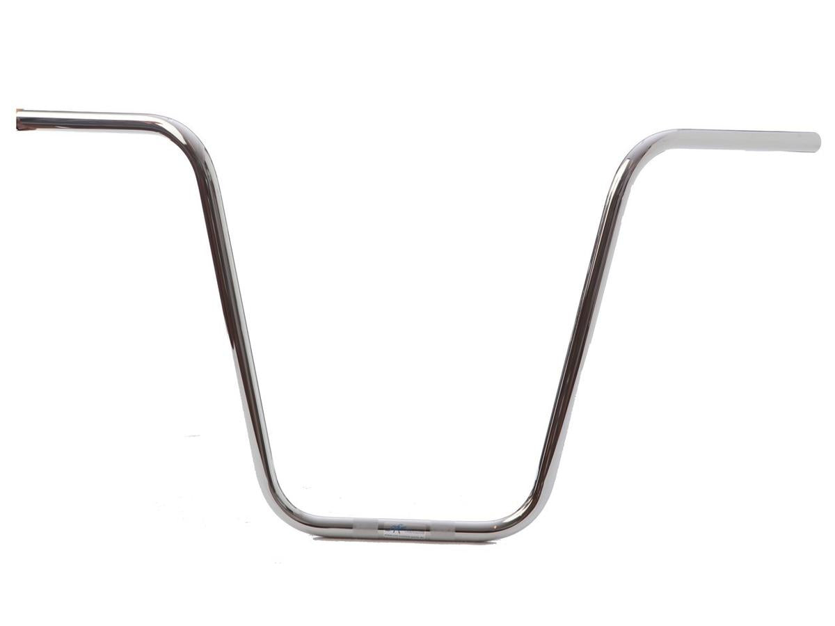 Fehling 500 Ape Hanger Handlebar Dimpled Chrome 1" Throttle Cables Fehling Default Title