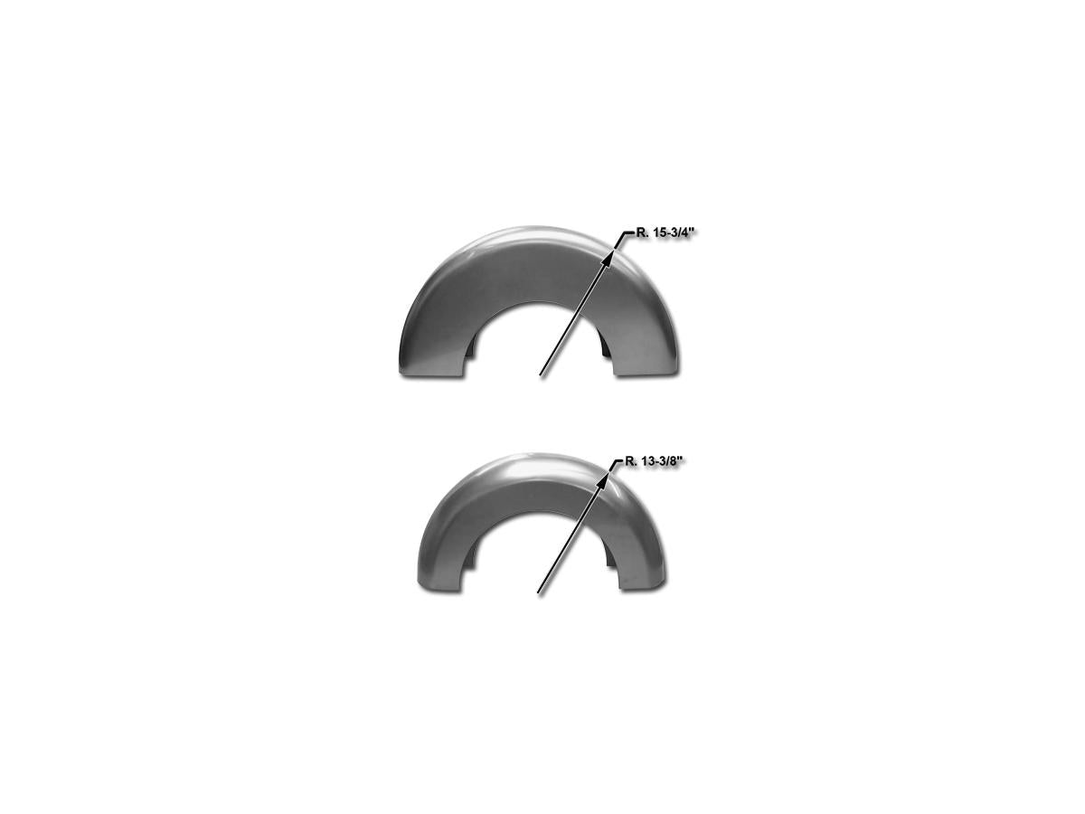 Cce 4 3/4" Roll Your Own Custom Blank Steel Rear Fender Round Top With 13 3/8" Radius Cce Default Title