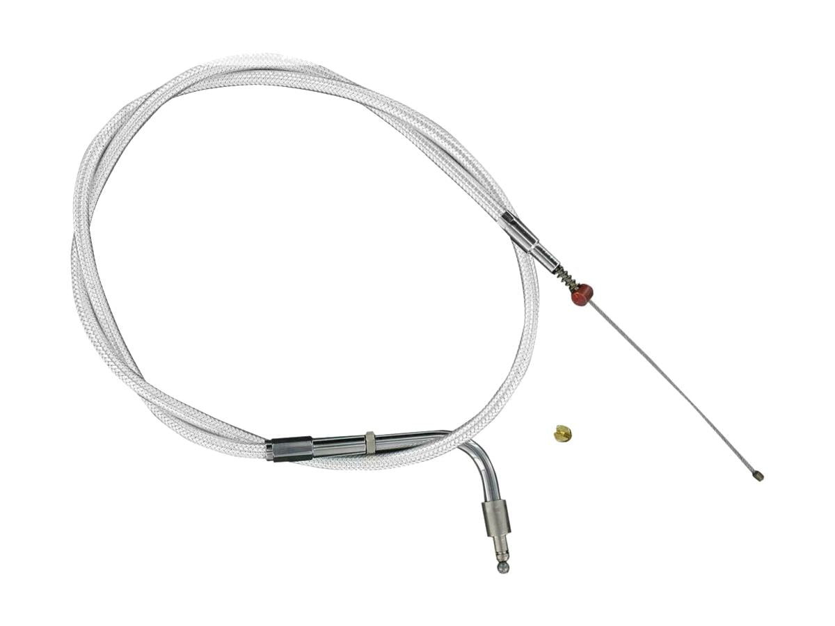 Barnett Stainless Braided Throttle Cable 90 ° Stainless Steel Clear Coated 28,4" Barnett Default Title
