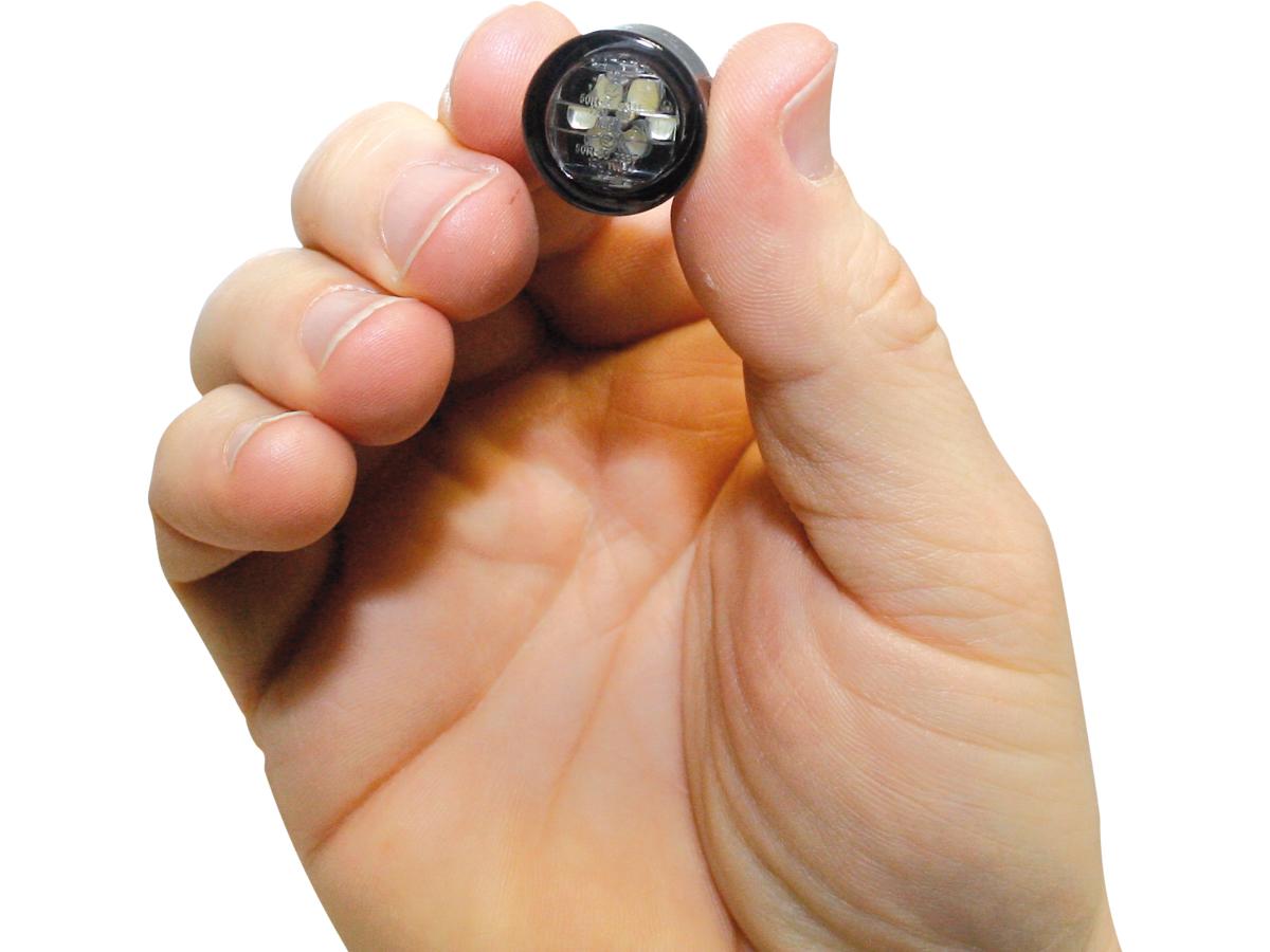 Shin Yo Micro Pin Led Turn Signal Diameter(mm): 18, Depth(mm): 13, Approved For Rear Installation Smoke Led Shin Yo