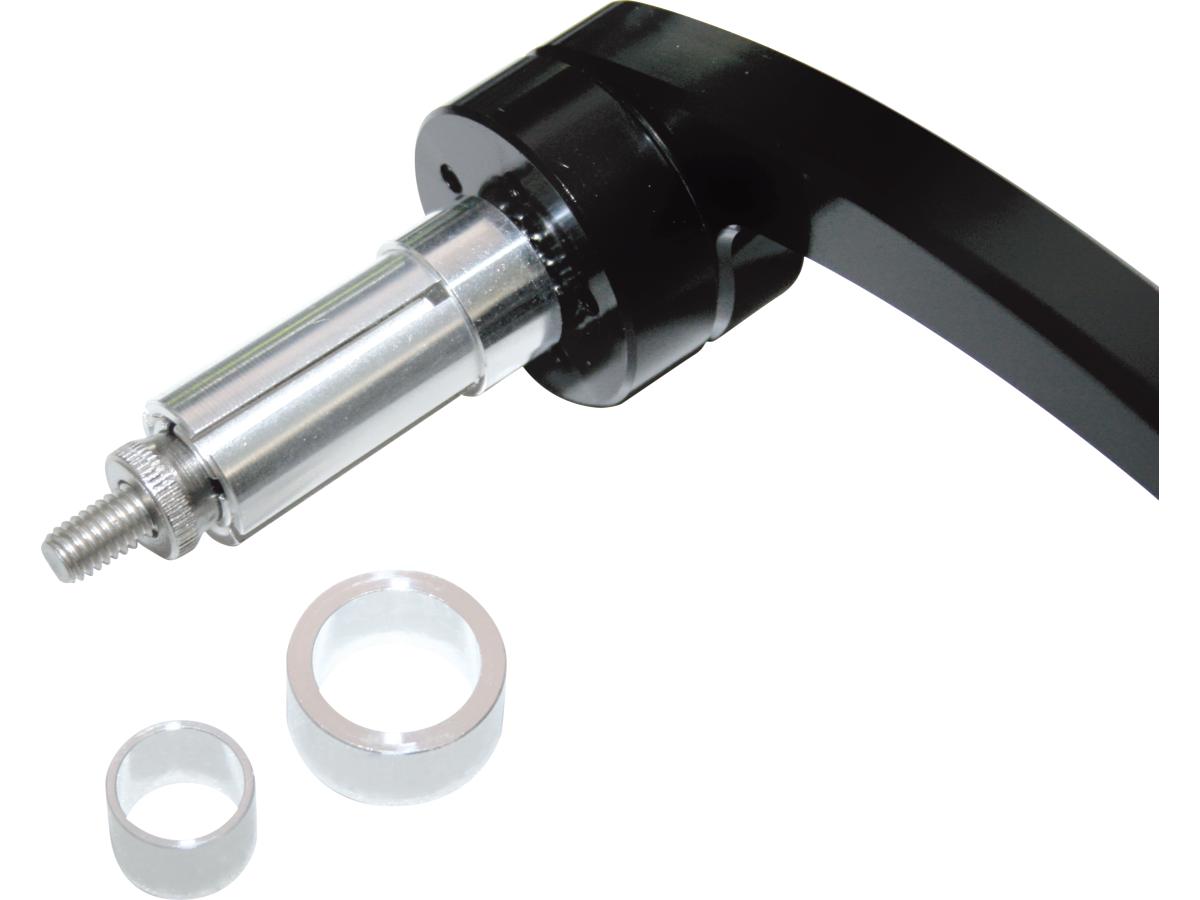 Highsider Victory Evo Bar End Mirror 130 Mm Stem Black, Anodized Highsider