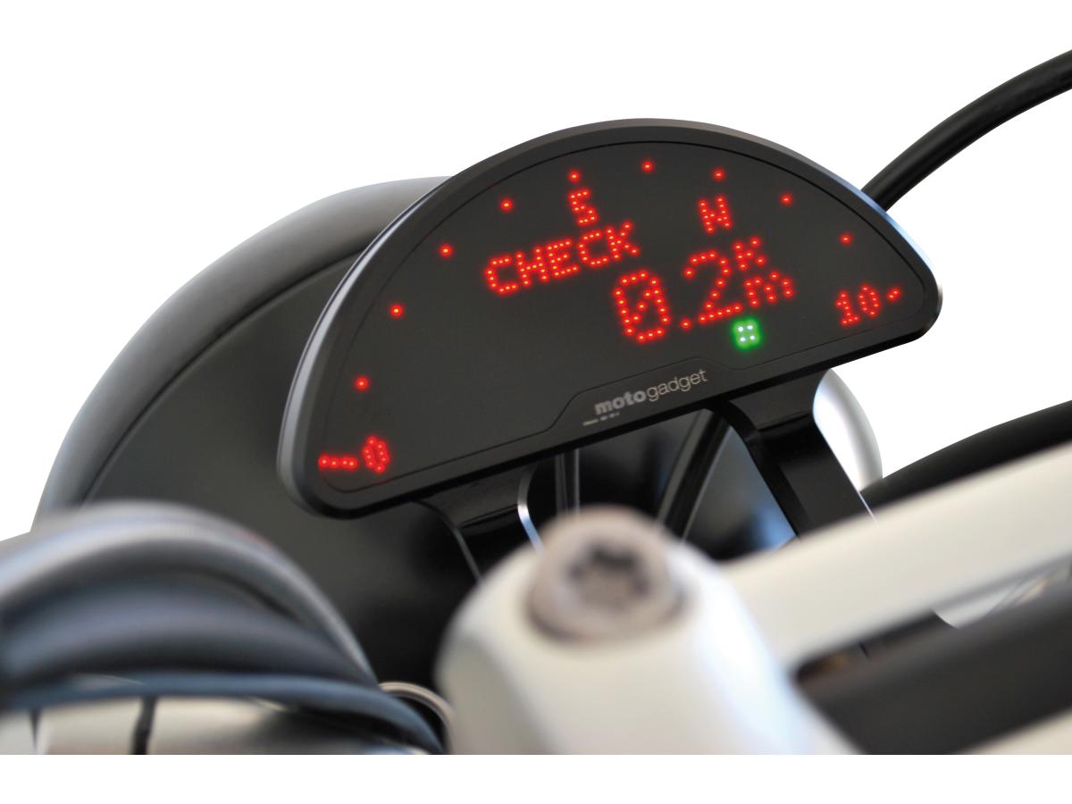 Motogadget Motoscope Pro Speedo/Tacho Combo Instrument Digital Scale; Dimensions 109 Mm X 47 Mm X 11 Mm Black Motogadget Default Title