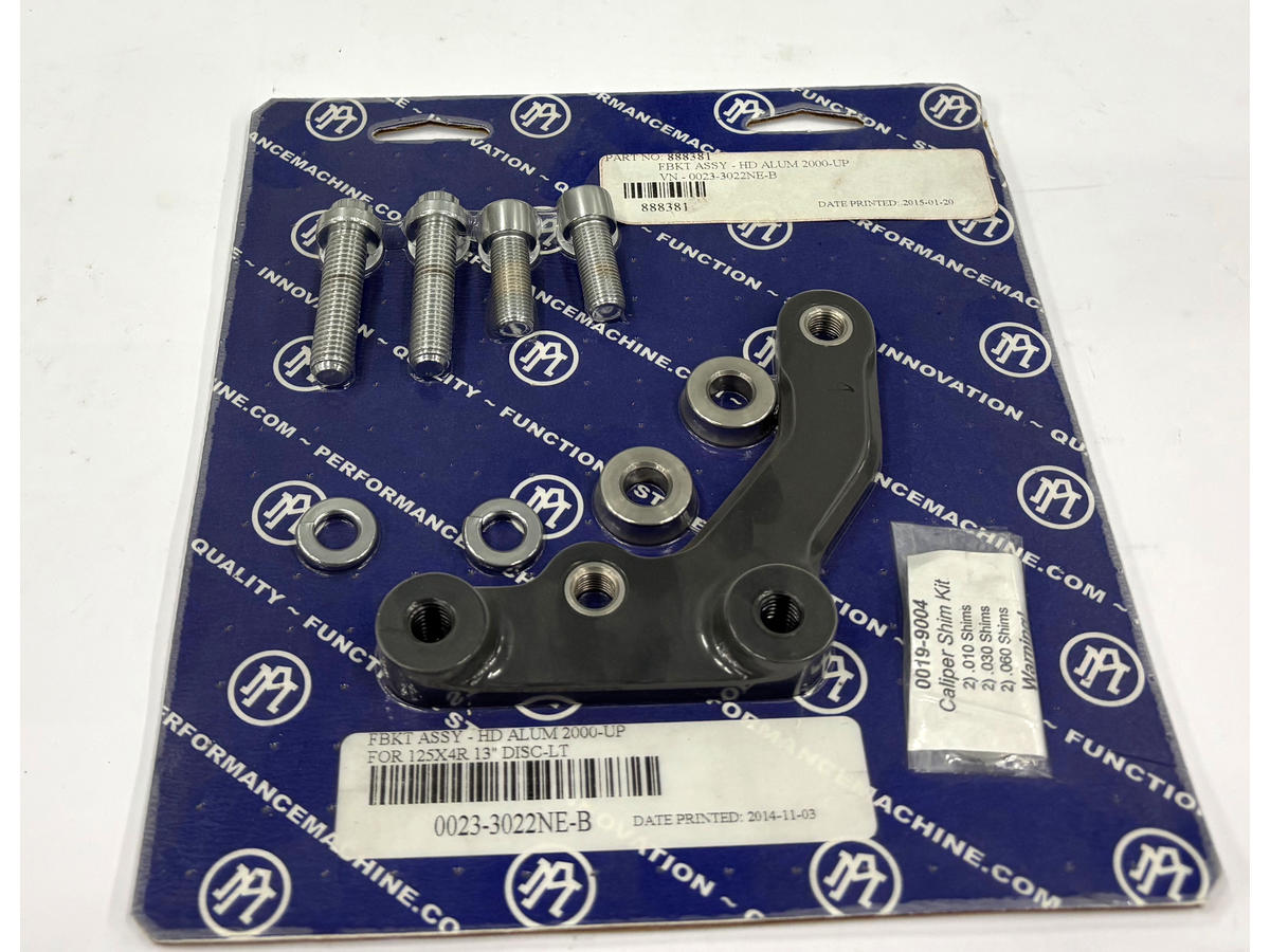 Performance Machine Front Bracket Assembly Hd Aluminum 2000 Up Brake Bracket Assembly Performance Machine Default Title
