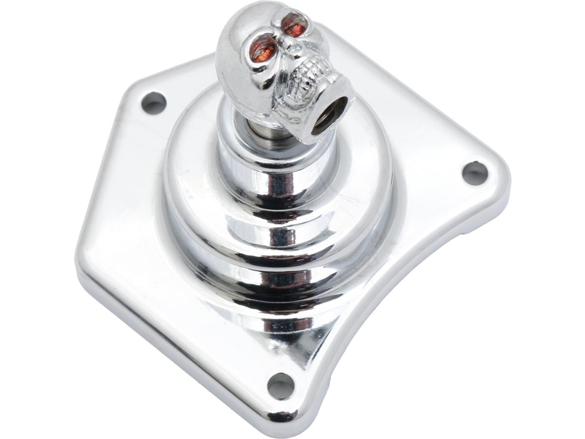 Custom Cycle Engineering Solenoid Housing Chrome Solenoid Starter Button Custom Cycle Engineering