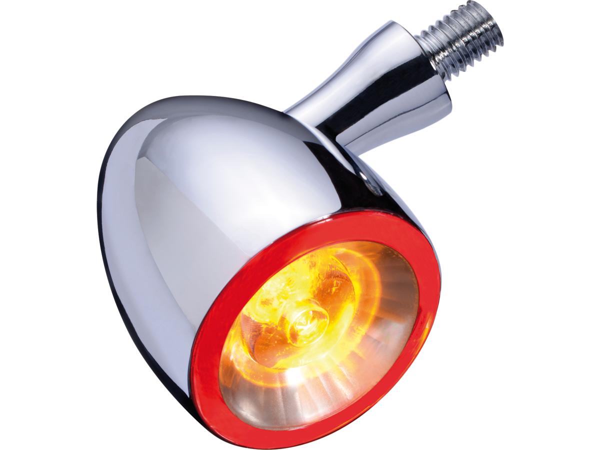Kellermann Bullet 1000 Df Led Turn Signal/Taillight/Brake Light Chrome Clear Led Kellermann Default Title