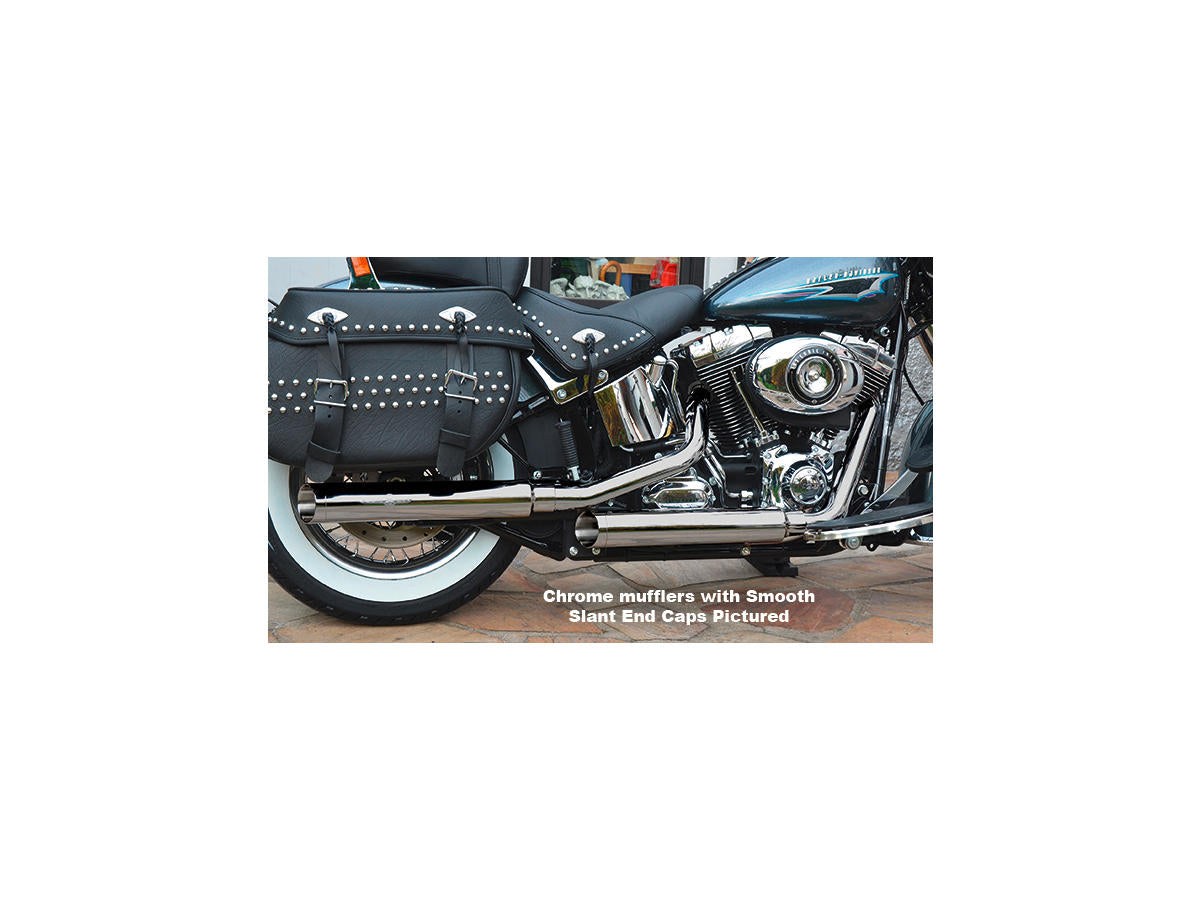 Bsl Gun Smooth Slip On Mufflers Slant End Cap Black Black Bsl