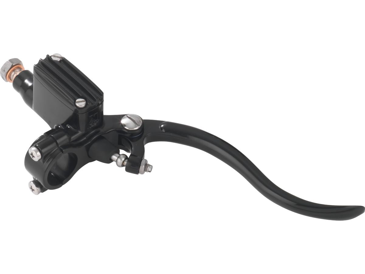 Kustom Tech Deluxe Brake Master Cylinder Kit Black Lever And Master Cylinder Cover Black 12 Mm 1" Single Disc Kustom Tech Default Title