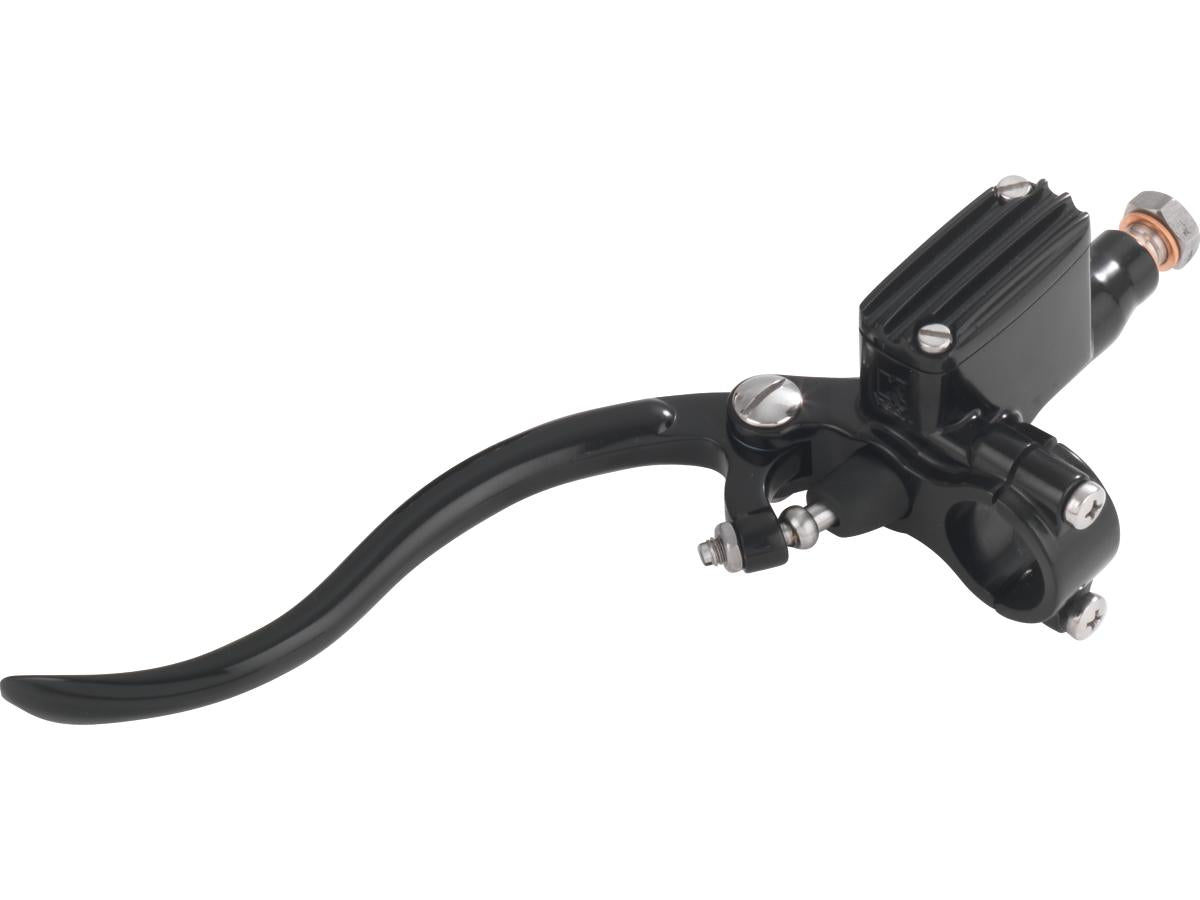 Kustom Tech Deluxe Clutch Master Cylinder Kit Black Lever And Master Cylinder Cover Black 14 Mm 1" Hydraulic Clutch Kustom Tech Default Title