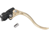 Kustom Tech Deluxe Brake Perch Assembly Brass Polished Lever Black 1" Cable Operated Kustom Tech Default Title