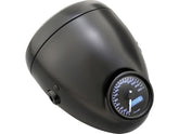 Daytona Japan Vintage 5 3/4" Headlight Black Powder Coated H4 Daytona Japan Default Title