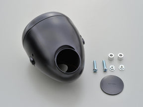 Daytona Japan Vintage 5 3/4" Headlight Black Powder Coated H4 Daytona Japan