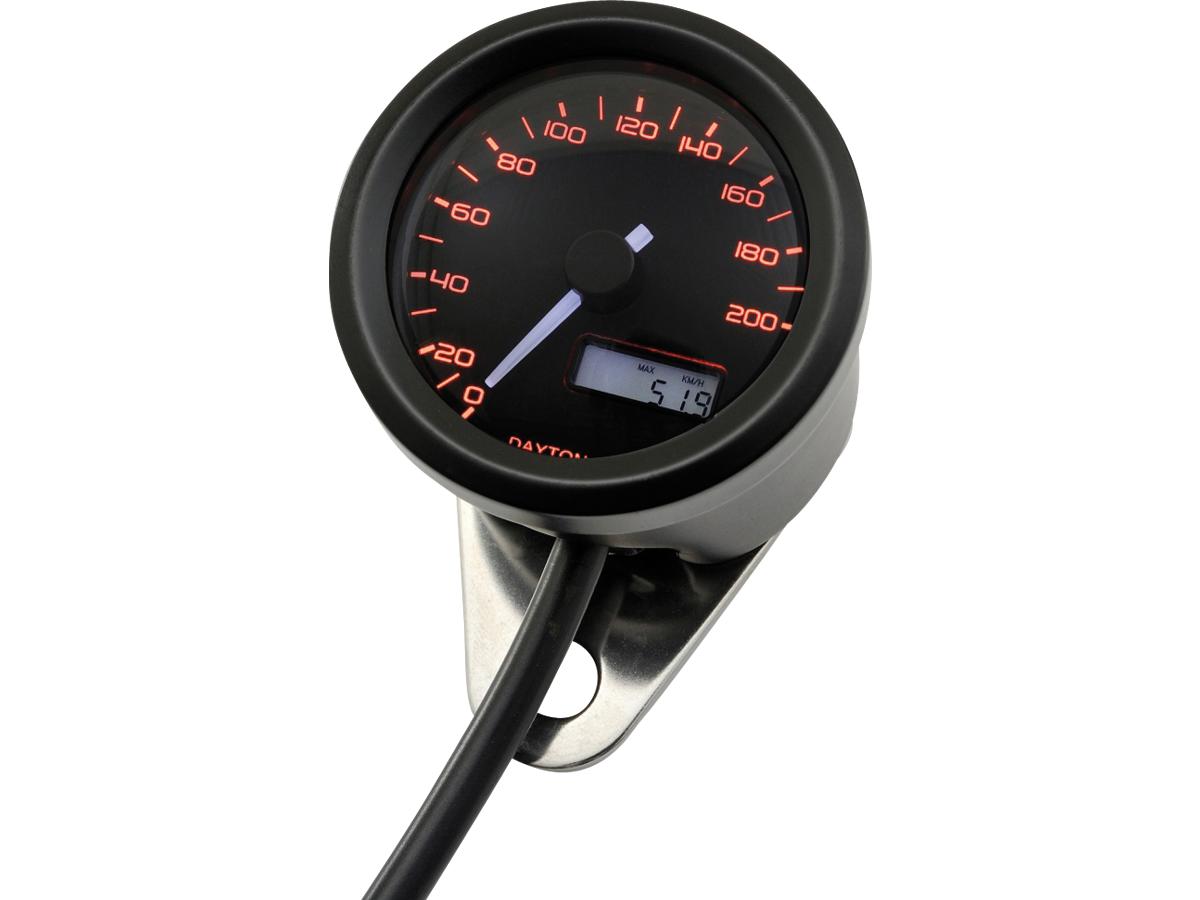 Daytona Japan Velona48 Speedometer Scale: 200 Mph; 200km/H; Scale Color: Black Black 48.0 Mm Daytona Japan
