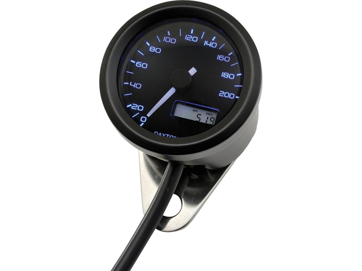 Daytona Japan Velona48 Speedometer Scale: 200 Mph; 200km/H; Scale Color: Black Black 48.0 Mm Daytona Japan