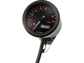 Daytona Japan Velona Tachometer 48 Mm, Stainless Steel Black Paint Tachometer Daytona Japan