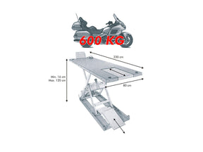 Econ Eh 600 Motorcycle Lift Black Econ