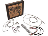 Burly Brand 18" Gorilla Bar Cable Kit Stainless Steel Clear Coated Abs Burly Brand Default Title