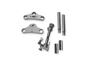 Ritz Triple Tree, 13°, For 41,2mm Outer Tube, Contains Weld On Steering Lock, Aluminum, Polished Triple Tree Kit Ritz