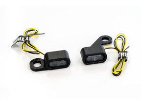 Thunderbike Stripe Led Turn Signal Black Powder Coated Light Smoke Led Thunderbike