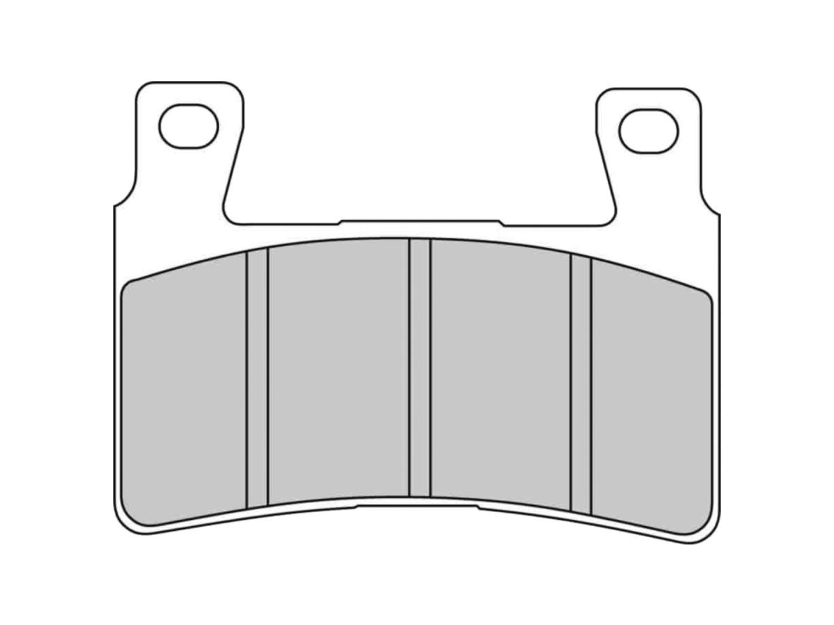 Ferodo Road Platinum Mid Metallic Brake Pads Organic Front Ferodo Default Title