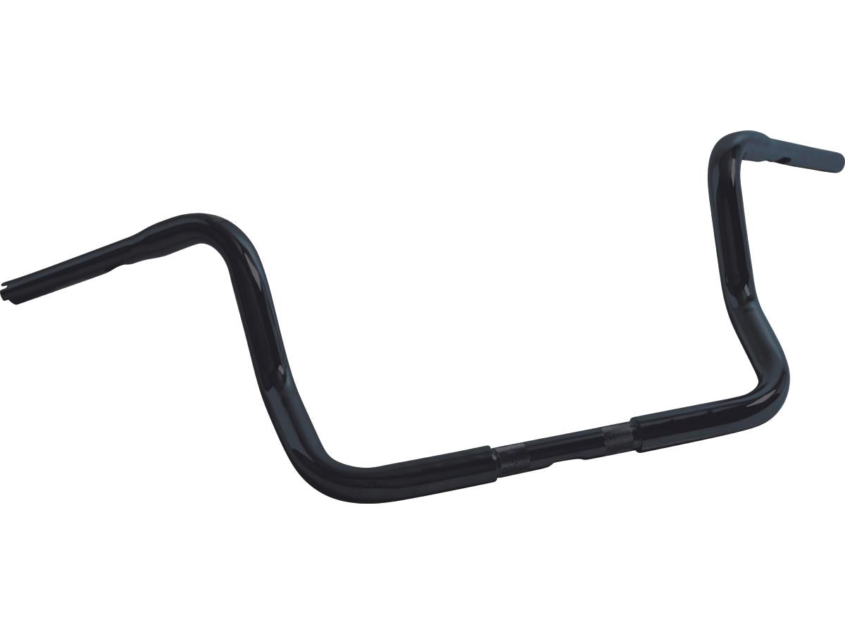 Highway Hawk 1 1/4" Fat Bagger Handlebar Non Dimpled 3 Hole Black Powder Coated 1 1/4" Throttle By Wire Throttle Cables Highway Hawk Default Title