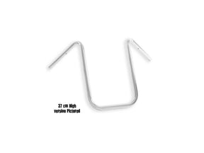 Highway Hawk 11 Bad Hawk Handlebar Non Dimpled 3 Hole Chrome 1" Highway Hawk