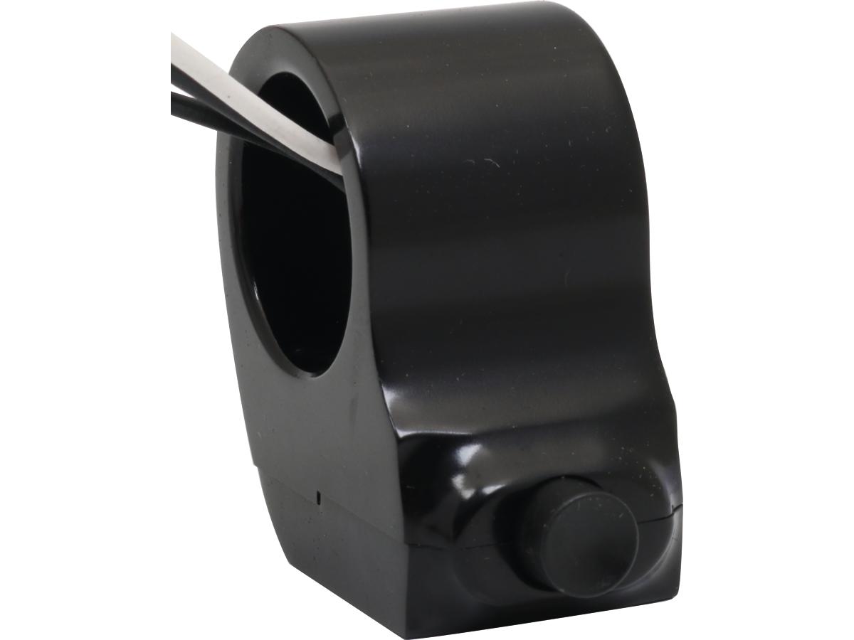 Performance Machine Contour Switch Housing Assembly Single Button, Clutch Side Black 1" Performance Machine Default Title