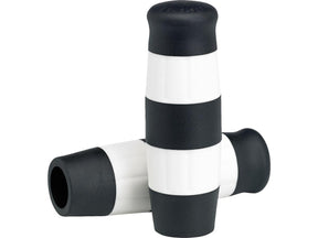 Lowbrow Flying Monkey Grips Black White 1" Throttle By Wire Throttle Cables Lowbrow Default Title
