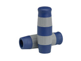 Lowbrow Flying Monkey Grips Blue Gray 7/8" Throttle By Wire Throttle Cables Lowbrow Default Title
