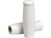 Lowbrow Classic Grips White 7/8" Throttle By Wire Throttle Cables Lowbrow Default Title