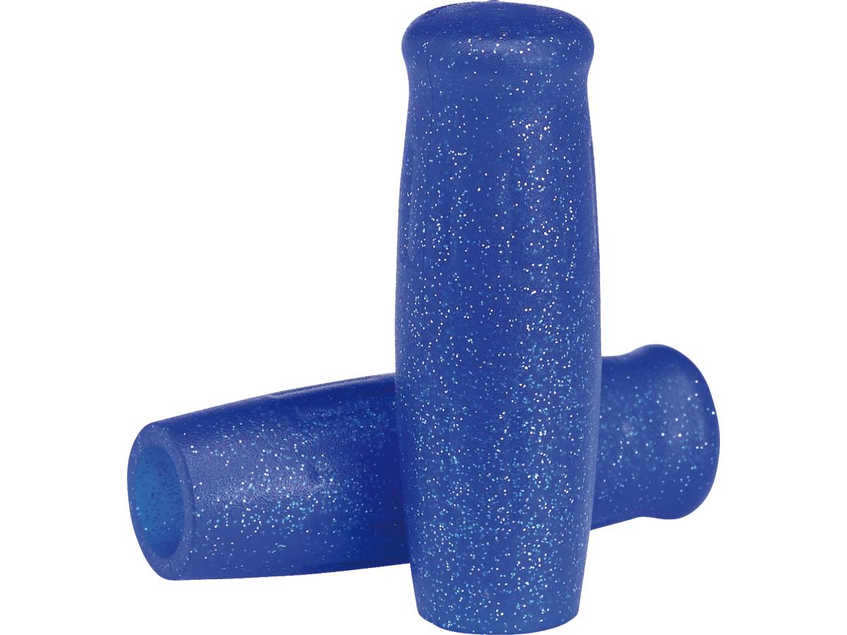 Lowbrow Classic Grips Blue Metalflake 1" Throttle By Wire Throttle Cables Lowbrow Default Title