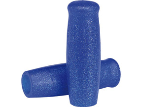 Lowbrow Classic Grips Blue Metalflake 1" Throttle By Wire Throttle Cables Lowbrow Default Title