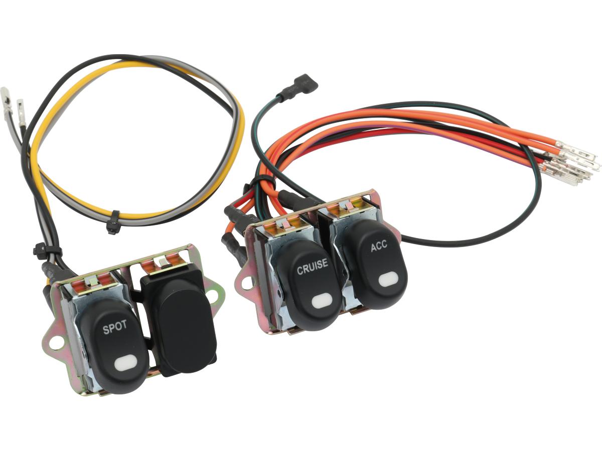 Cce Fairing Rocker Switch Kit Spot/Accessories/Cruise Black Cce Default Title