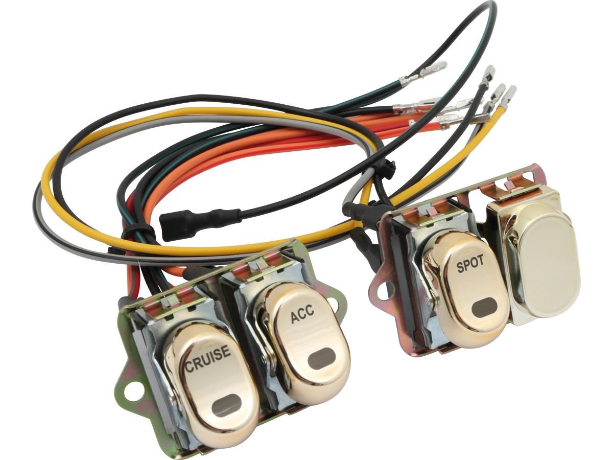 Cce Fairing Rocker Switch Kit Spot/Accessories/Cruise Gold Cce Default Title