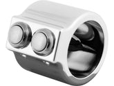 Cce Cce, Switch Housing Kit, 1" Diameter Handle Bar, Dual Button, Billet Aluminum, Chrome Switch Housing Dual Button Cce Default Title
