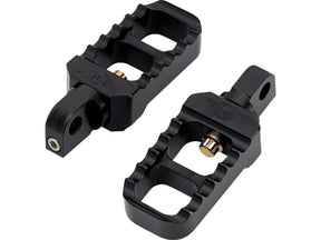 Joker Machine Stubby Serrated Adjustable Foot Pegs Stubby Version Black, Anodized Joker Machine