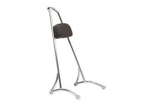 Burly Brand Tall Sissy Bar With Pad Chrome Burly Brand Default Title