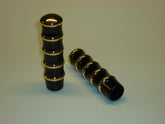 Kustom Tech Vintage Grips Black Brass 1" Internal Throttle Kustom Tech Default Title
