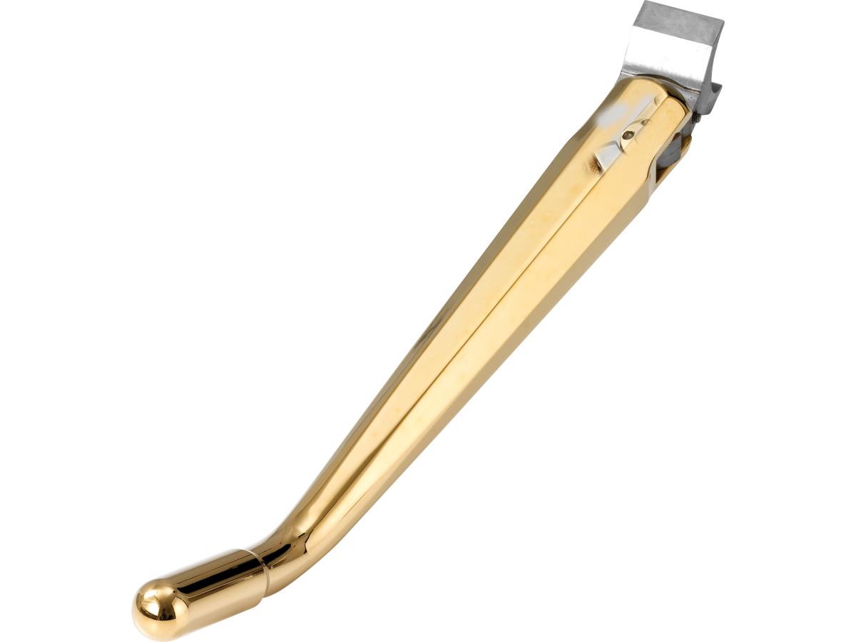 Kustom Tech Weld On Diamond Kickstand Billet Brass Polished Finish Kustom Tech Default Title